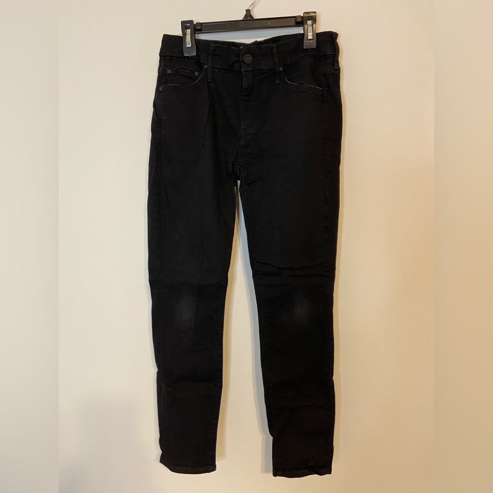 MOTHER Black Skinny Jeans